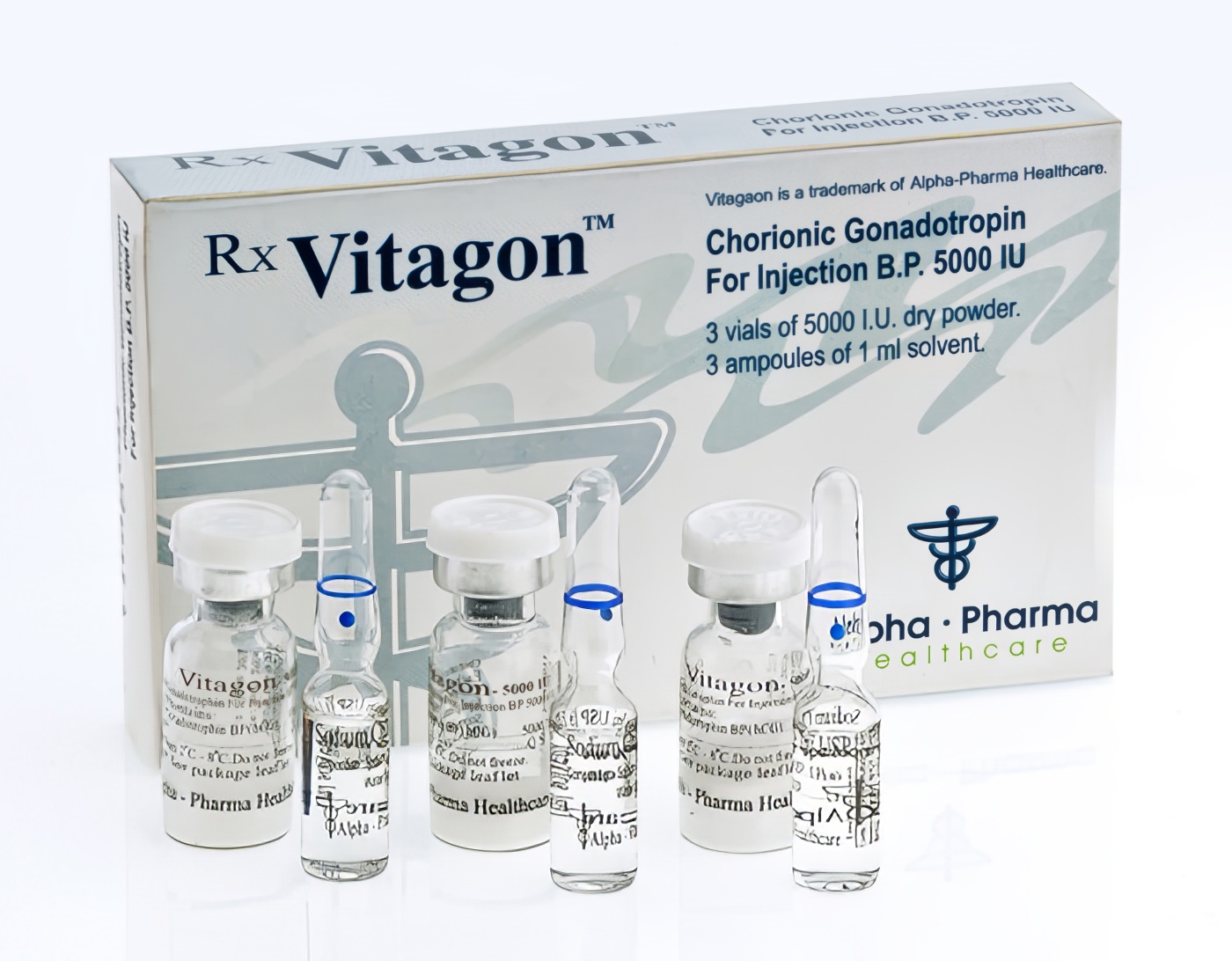 Vitagon (hCG - Human Chorionic Gonadotropin) 5000iu Alpha Pharma Vitagon (hCG - Human Chorionic Gonadotropin) 5000iu Alpha Pharma